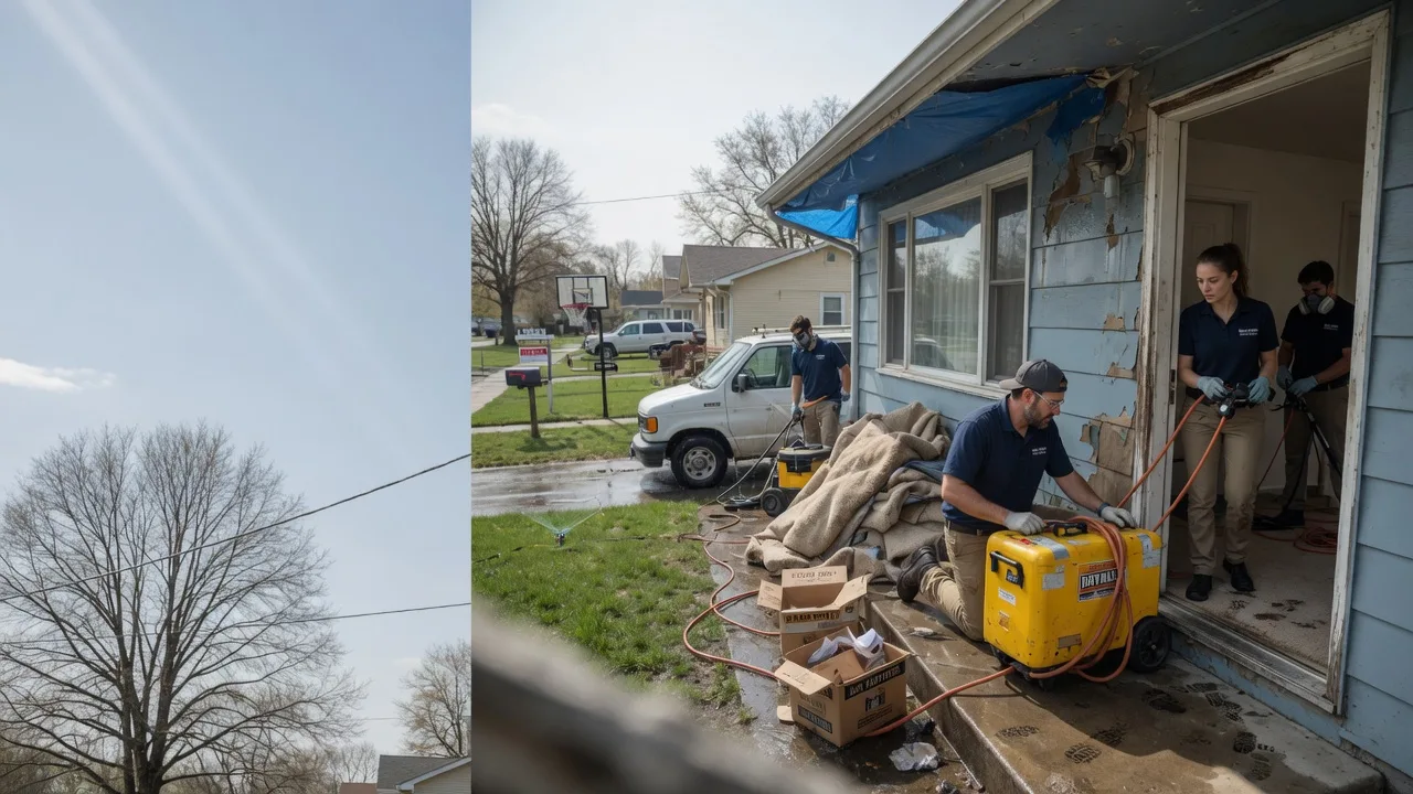 Basement Flood Cleanup in Ohlman, IL near me